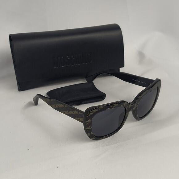 New Moschino Black and Gold Sunglasses